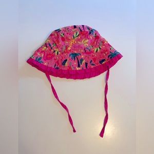 UV Skinz Reversible Bucket Hat with Hot Pink or Tropical Design Toddler Size 2T